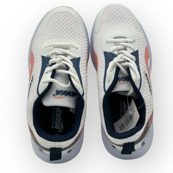 NWT Avia Alcon White/Navy/Rose Athletic sneakers training lightweight shoes Wome - Picture 7 of 9